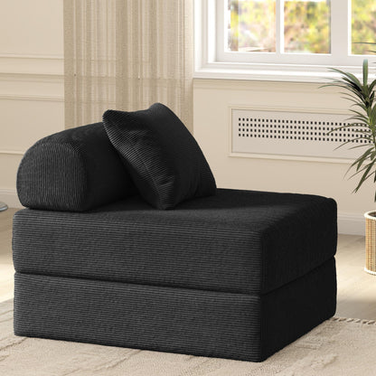 Foldable Sofa Fabric Sofa Bed, high Rebound Density Sponge Sofa