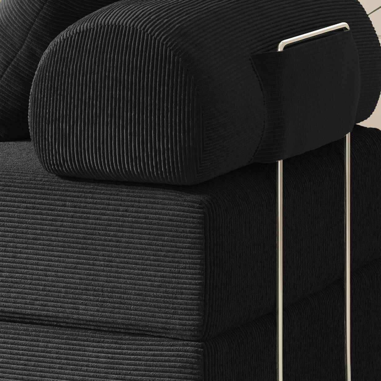 Foldable Sofa Fabric Sofa Bed, high Rebound Density Sponge Sofa
