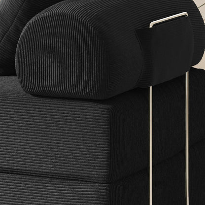 Foldable Sofa Fabric Sofa Bed, high Rebound Density Sponge Sofa