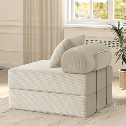 Foldable Sofa Fabric Sofa Bed, high Rebound Density Sponge Sofa