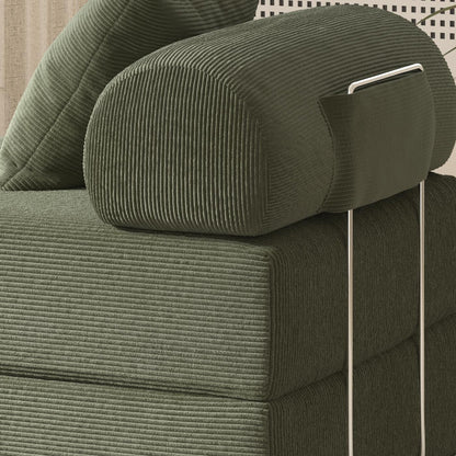 Foldable Sofa Fabric Sofa Bed, high Rebound Density Sponge Sofa