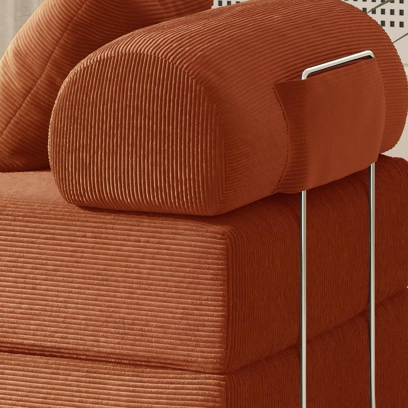 Foldable Sofa Fabric Sofa Bed, high Rebound Density Sponge Sofa
