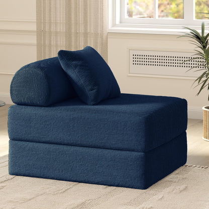 Foldable Sofa Fabric Sofa Bed, high Rebound Density Sponge Sofa