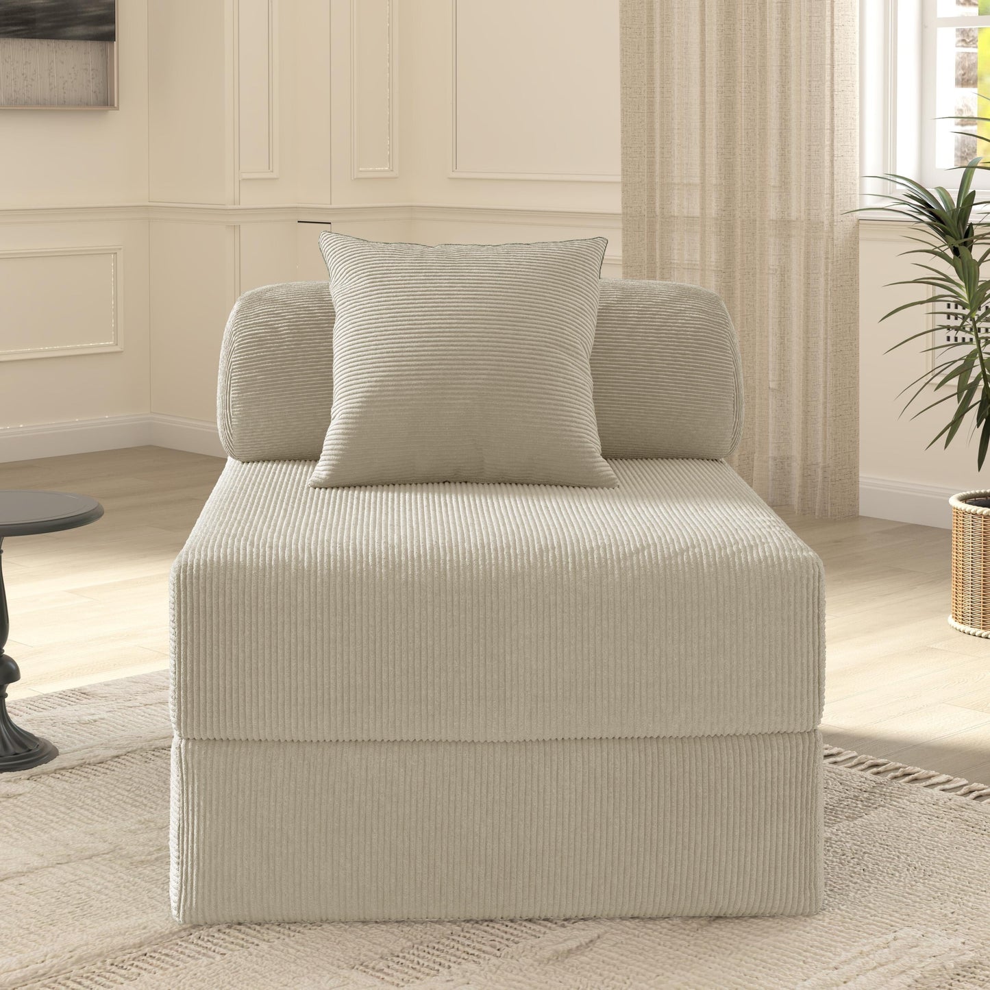 Foldable Sofa Fabric Sofa Bed, high Rebound Density Sponge Sofa