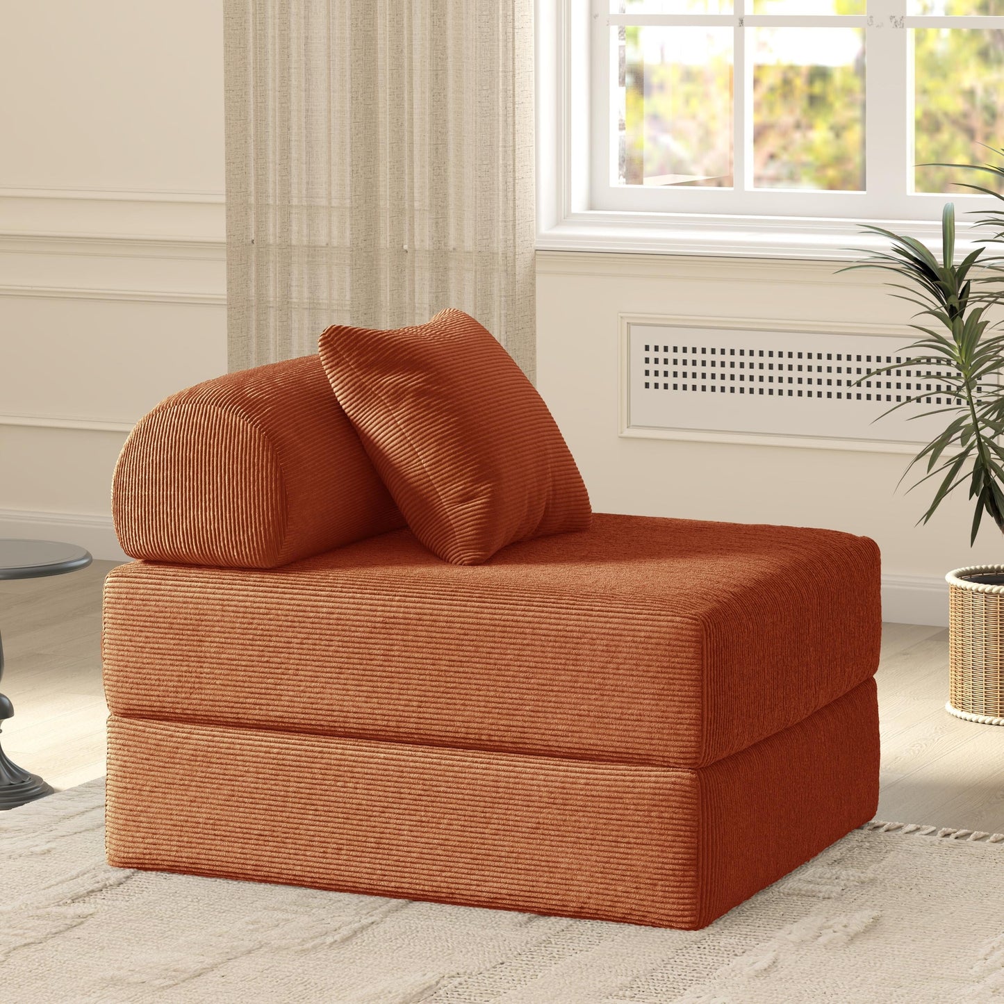 Foldable Sofa Fabric Sofa Bed, high Rebound Density Sponge Sofa