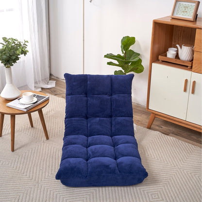 Folding Lounge Chaise for Living Room and Bedroom, 5 Reclining Position, adjustable Foldable Leisure Sofa Video Gaming Sofa
