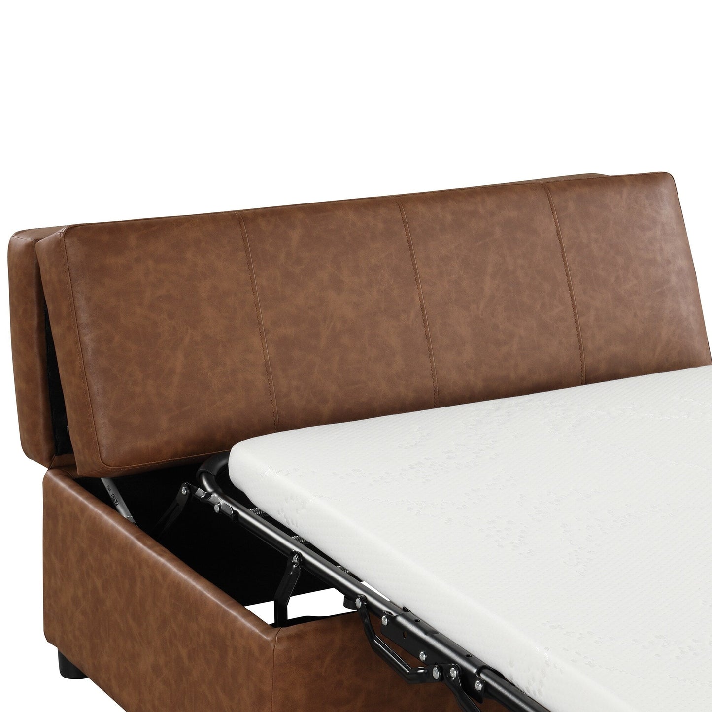 Folding Ottoman Sleeper Bed with Mattress Convertible Guest Bed