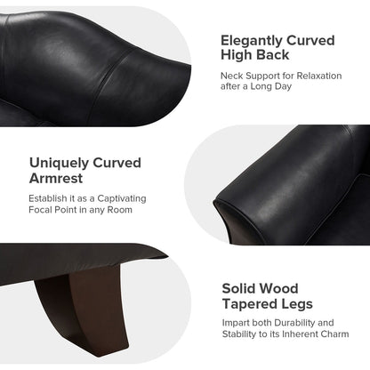 Franco Traditional 60 Wide Genuine Leather Sofa by HULALA HOME