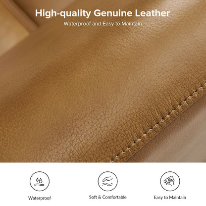 Franco Traditional 60 Wide Genuine Leather Sofa by HULALA HOME
