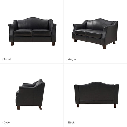 Franco Traditional 60 Wide Genuine Leather Sofa by HULALA HOME