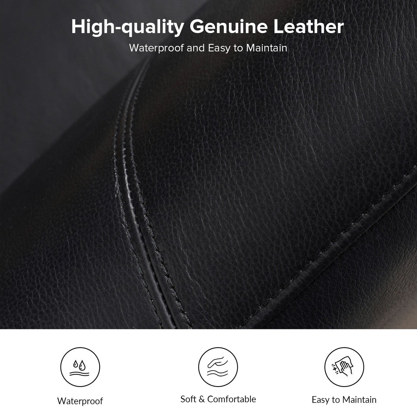 Franco Traditional 60 Wide Genuine Leather Sofa by HULALA HOME