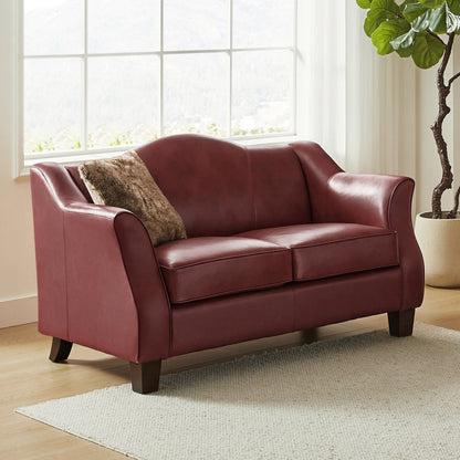 Franco Traditional 60 Wide Genuine Leather Sofa by HULALA HOME