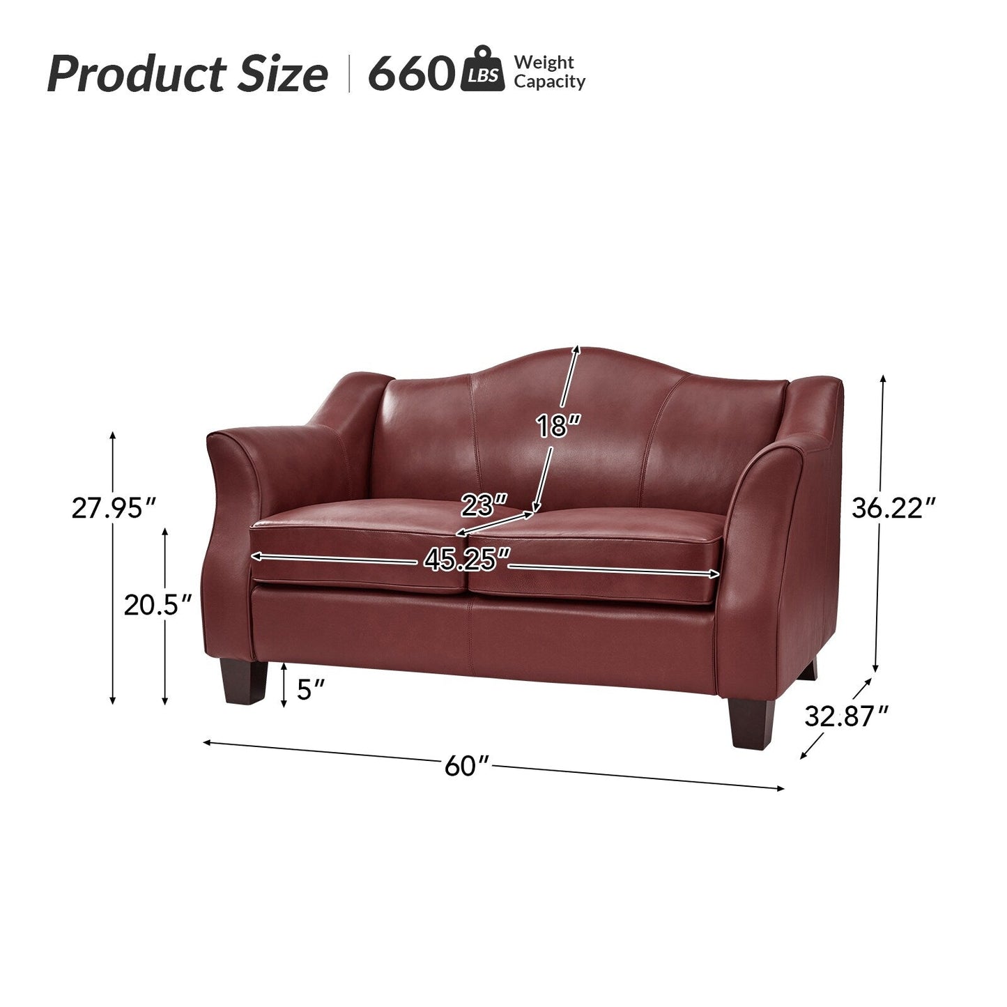 Franco Traditional 60 Wide Genuine Leather Sofa by HULALA HOME
