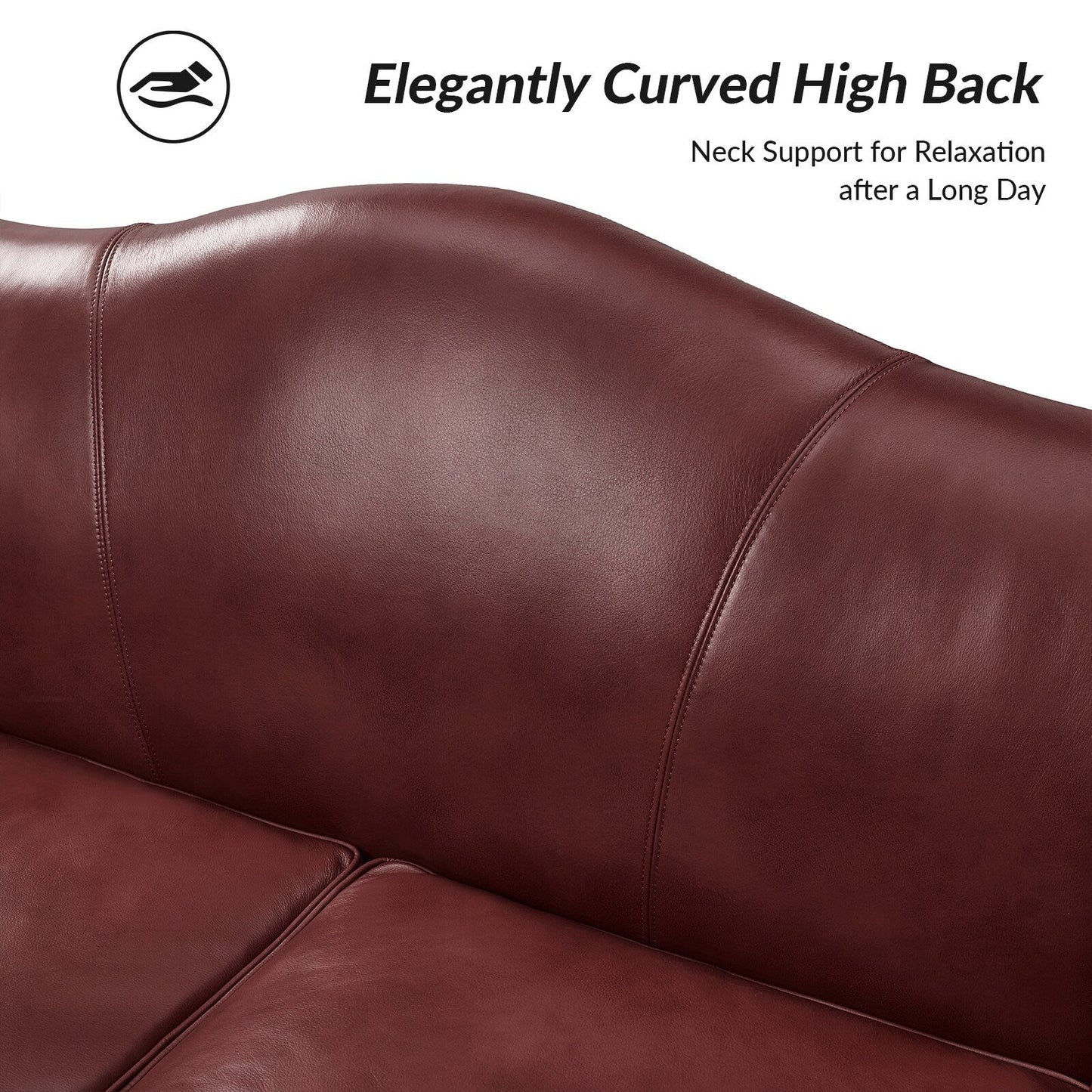 Franco Traditional 60 Wide Genuine Leather Sofa by HULALA HOME