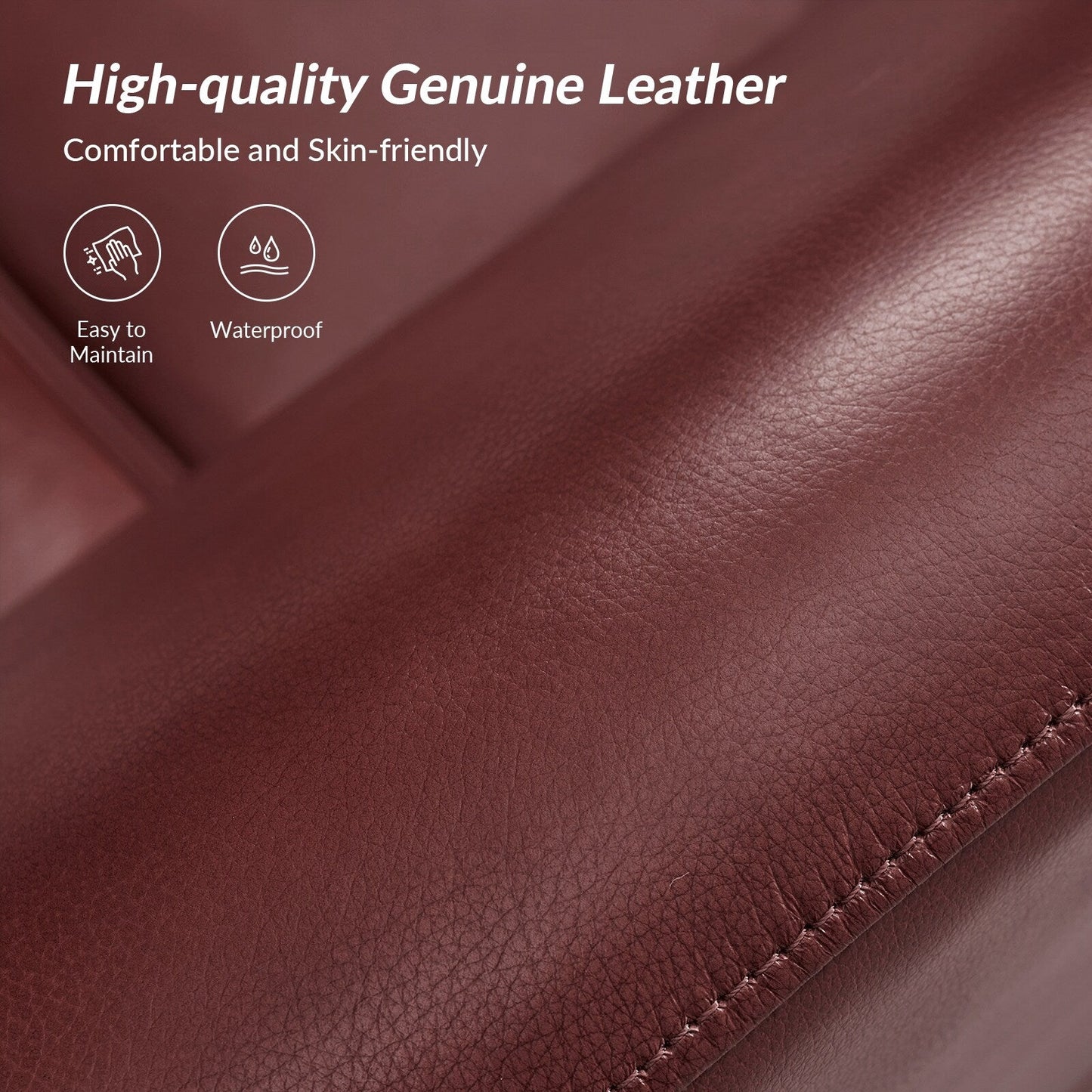 Franco Traditional 60 Wide Genuine Leather Sofa by HULALA HOME