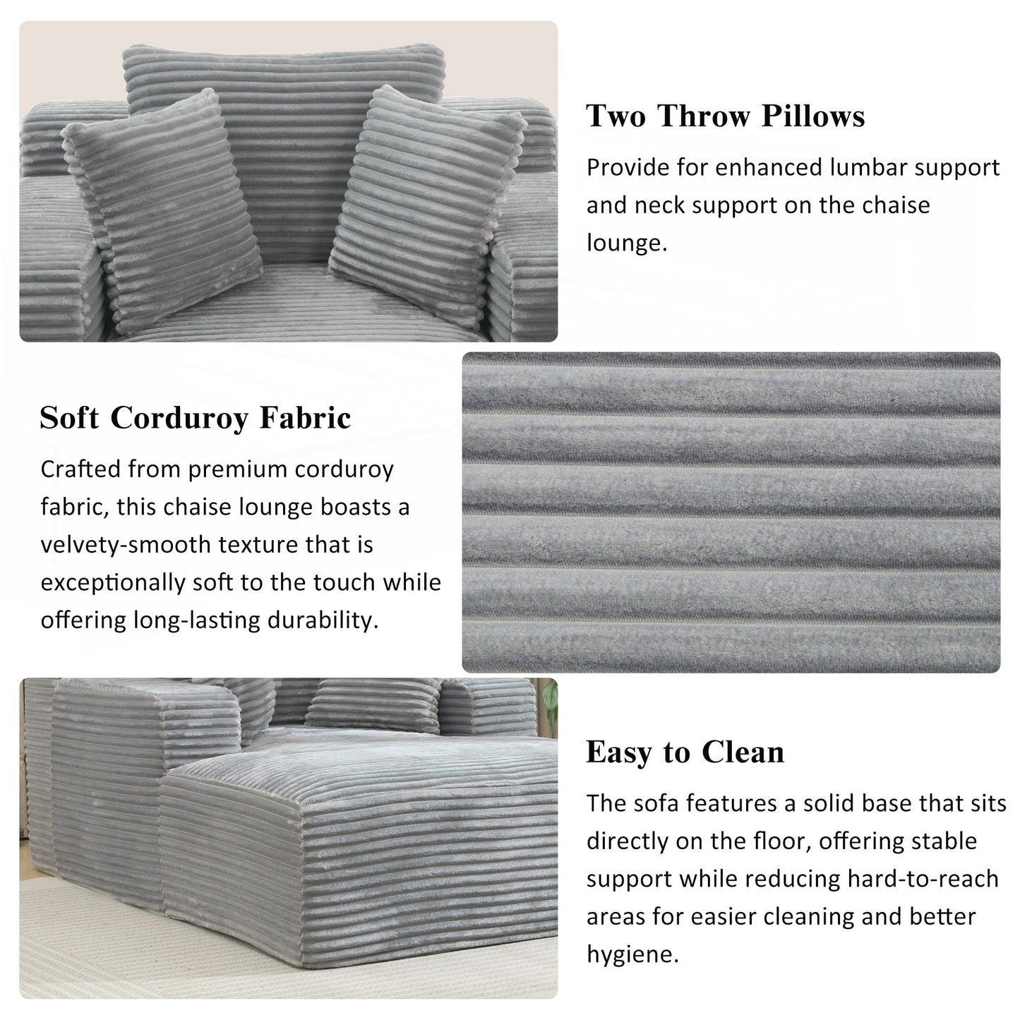 Full- compressed Chaise Lounge Sofa Bed