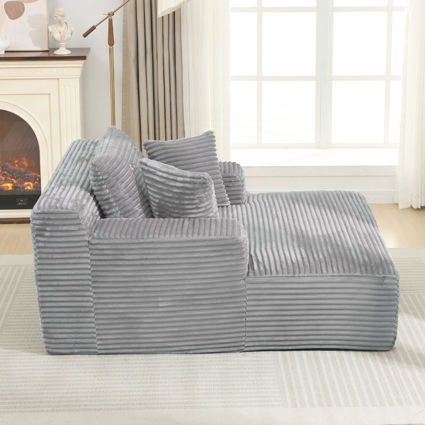 Full- compressed Chaise Lounge Sofa Bed