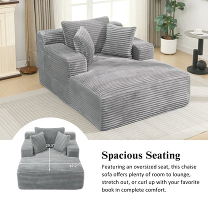 Full- compressed Chaise Lounge Sofa Bed