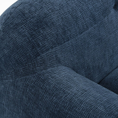 Full Sponge Compression Design Chenille Fabric 3-Seater Sofa with Tufted Style
