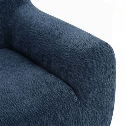 Full Sponge Compression Design Chenille Fabric 3-Seater Sofa with Tufted Style