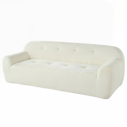 Full Sponge Compression Design Chenille Fabric 3-Seater Sofa with Tufted Style