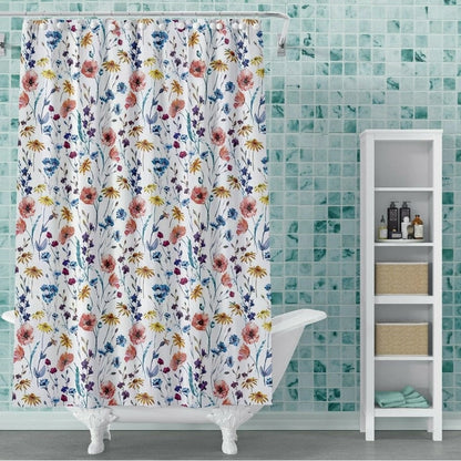 Fun Modern Shower Curtain PEVA Vinyl Printed 72x72 in Colorful Styles