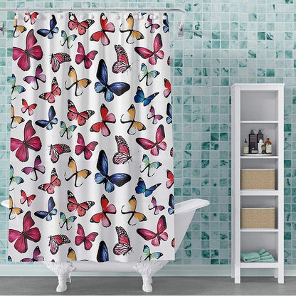 Fun Modern Shower Curtain PEVA Vinyl Printed 72x72 in Colorful Styles