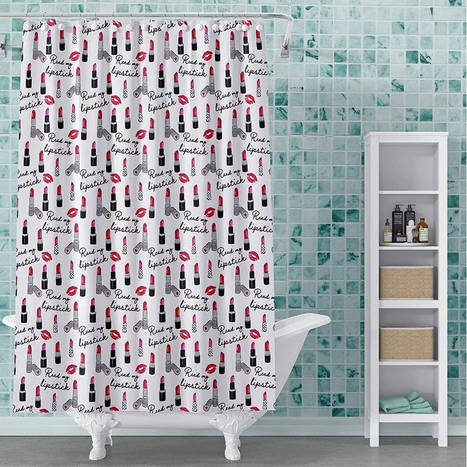 Fun Modern Shower Curtain PEVA Vinyl Printed 72x72 in Colorful Styles