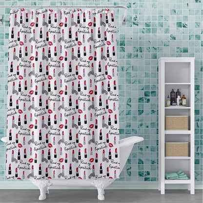 Fun Modern Shower Curtain PEVA Vinyl Printed 72x72 in Colorful Styles