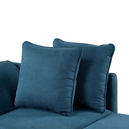 Furniture of America Araminta Modern Convertible Sofa with Pull-Out Bed and Pillows