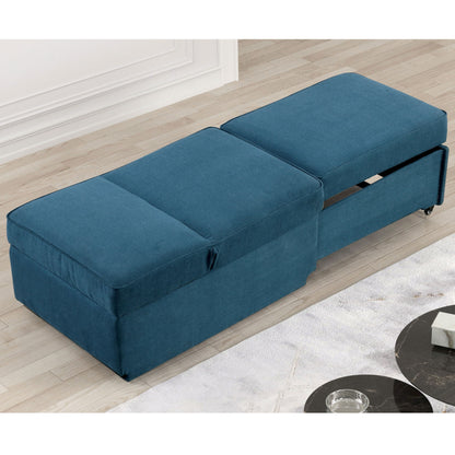 Furniture of America Araminta Modern Convertible Sofa with Pull-Out Bed and Pillows