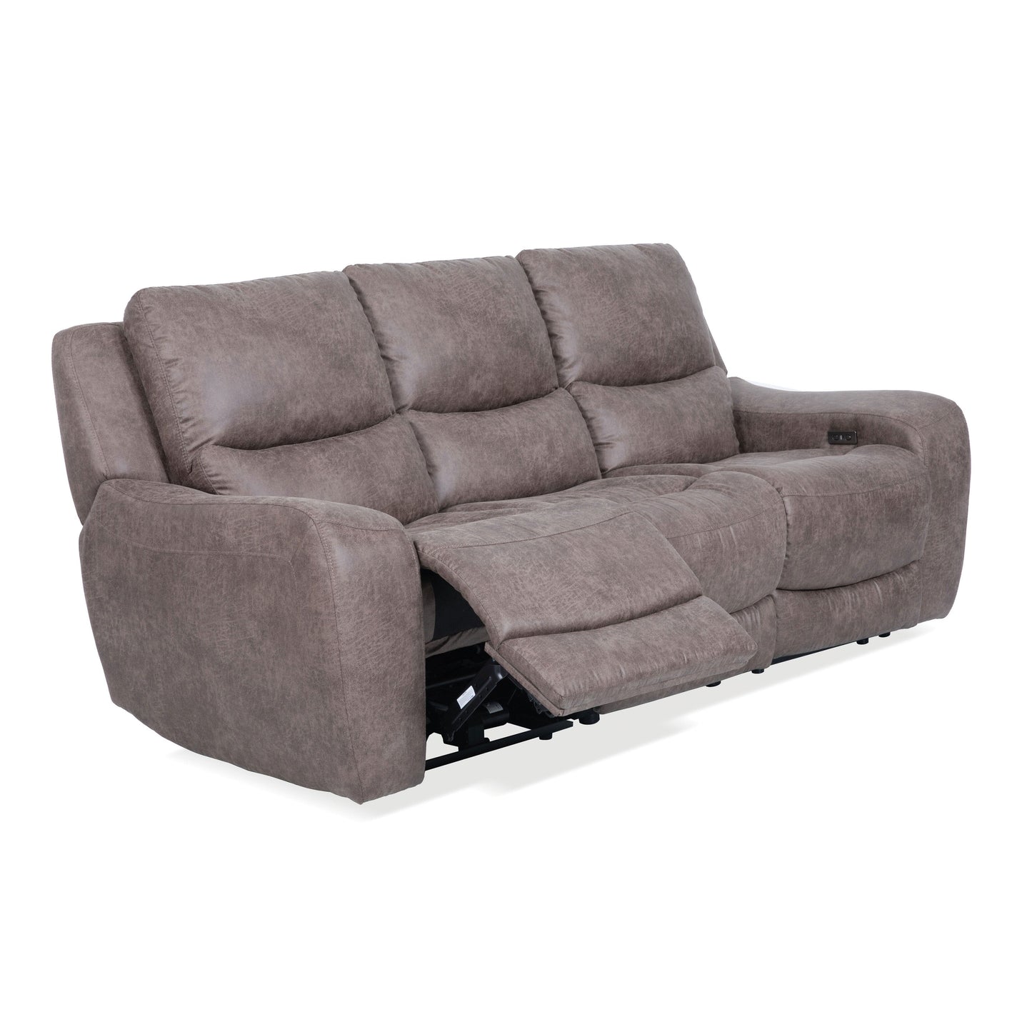 Furniture of America Evelio Modern Oversized Power Recline Sofa with USB Ports