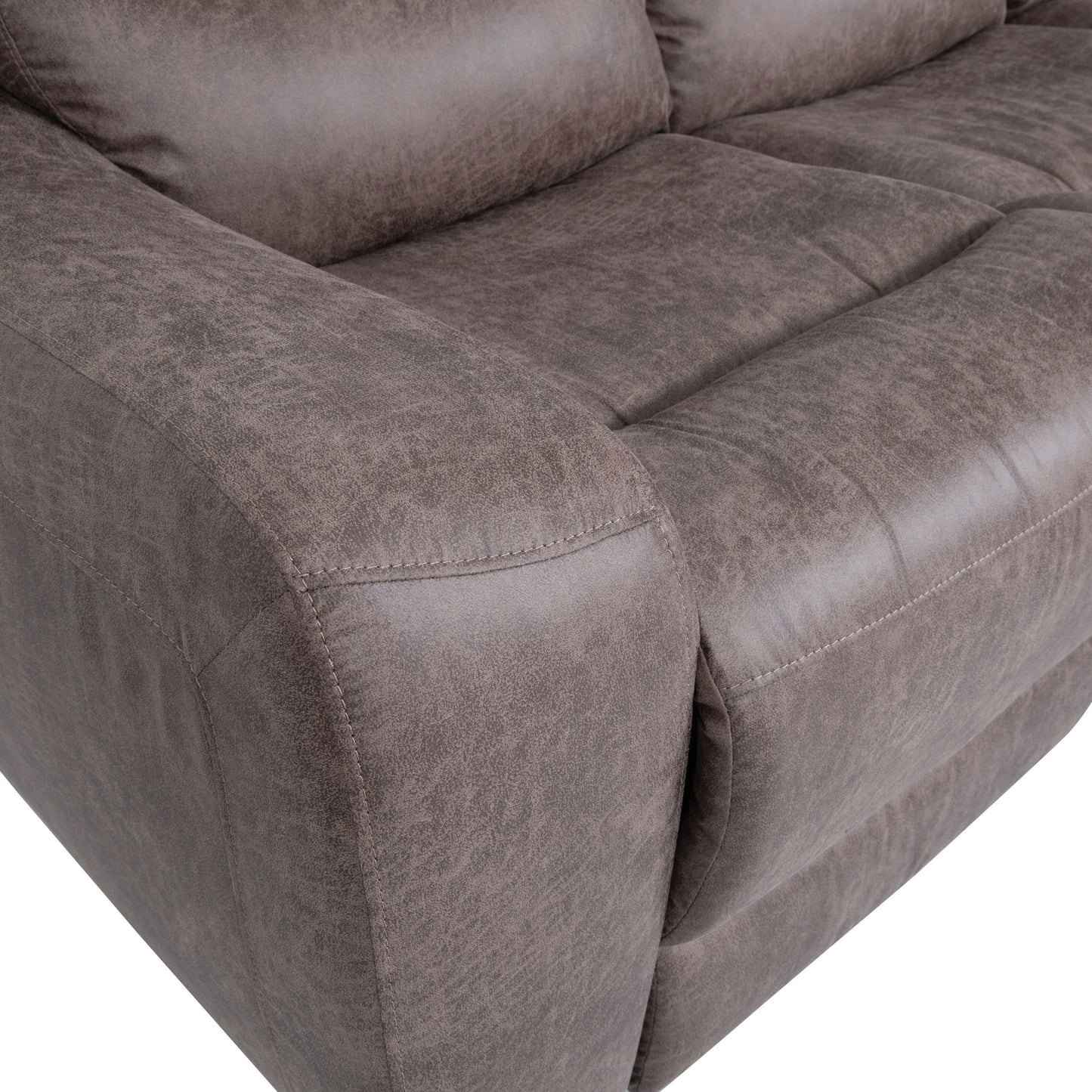 Furniture of America Evelio Modern Oversized Power Recline Sofa with USB Ports