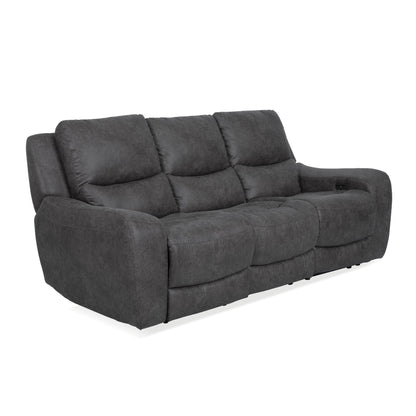 Furniture of America Evelio Modern Oversized Power Recline Sofa with USB Ports