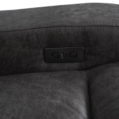 Furniture of America Evelio Modern Oversized Power Recliner with USB Ports