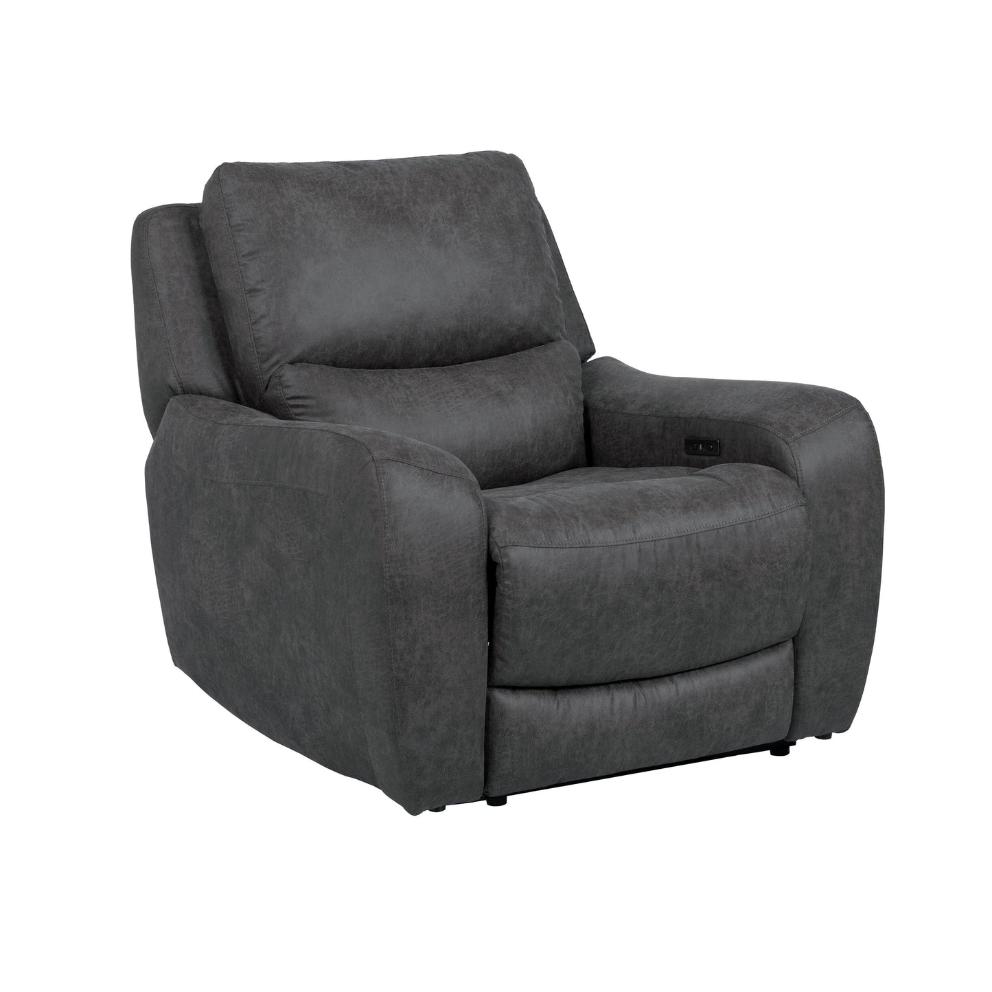 Furniture of America Evelio Modern Oversized Power Recliner with USB Ports