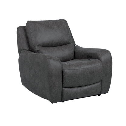 Furniture of America Evelio Modern Oversized Power Recliner with USB Ports