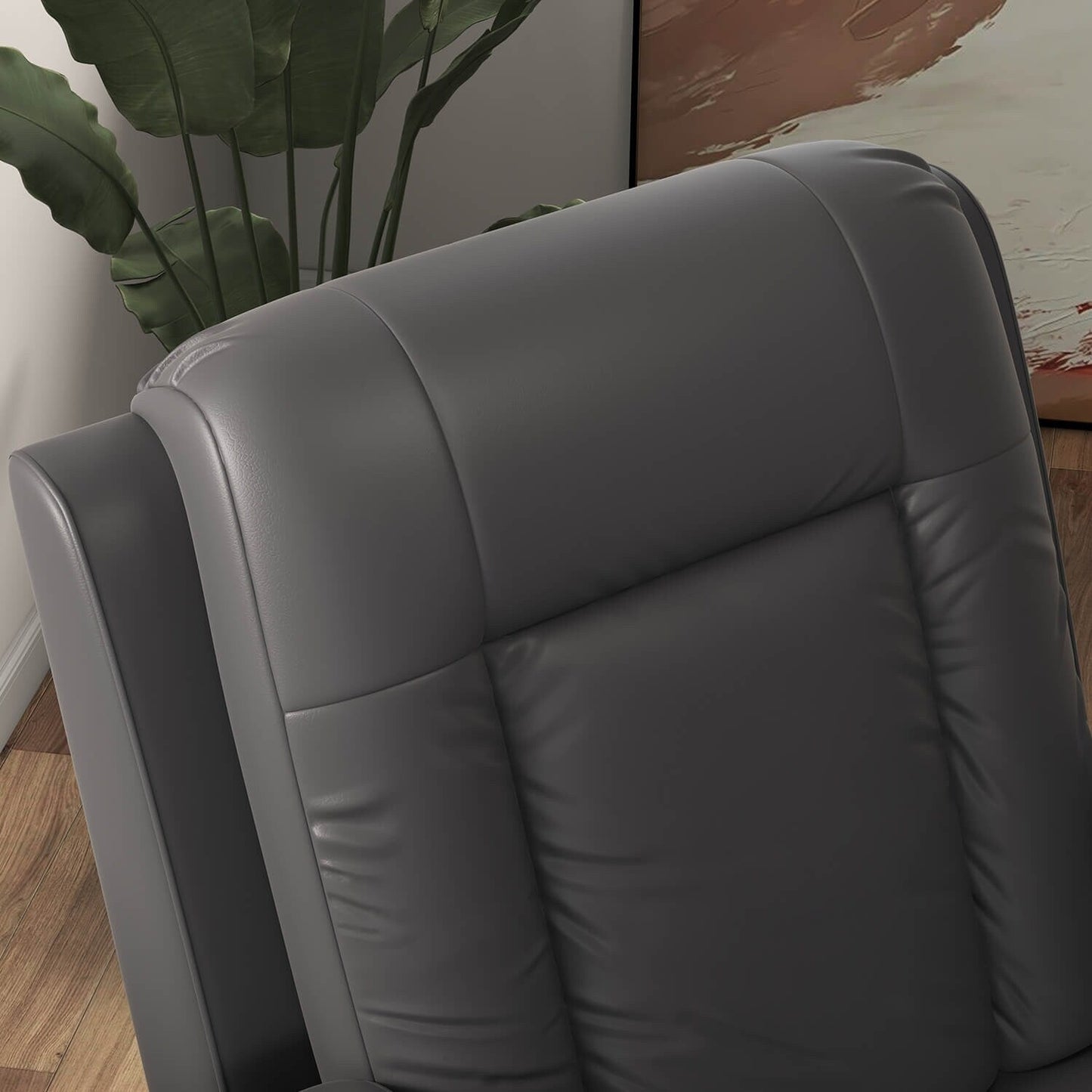 Furniwell PU Leather Power Lift Assist Recliner Chair with USB