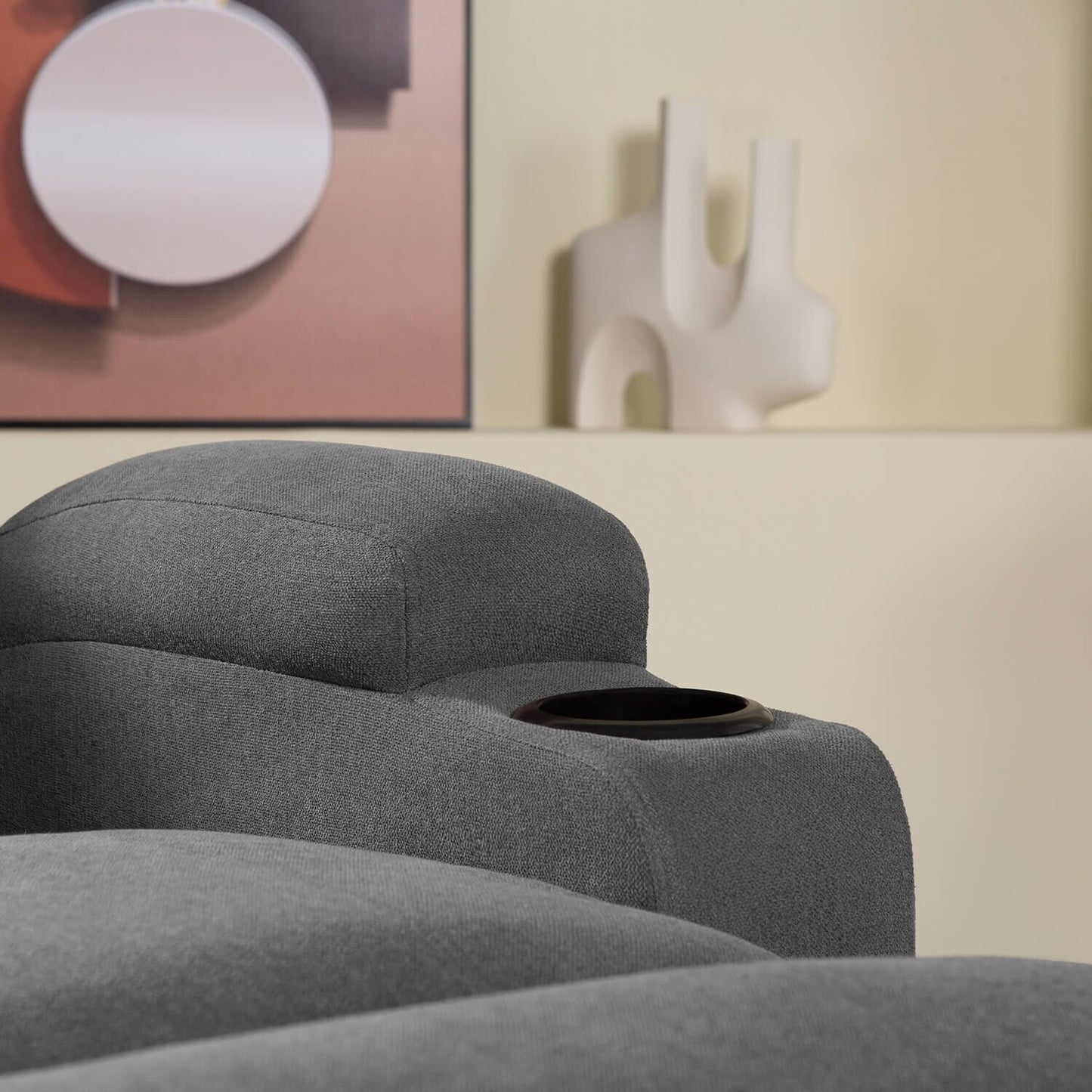 Furniwell Power Lift Fabric Recliner for Elderly with Massage and Heat