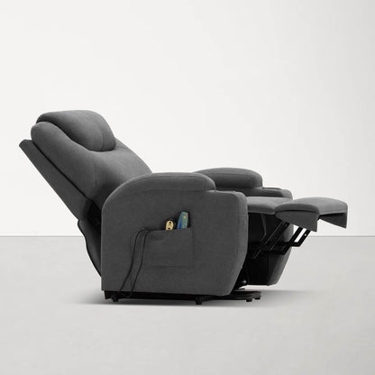 Furniwell Power Lift Fabric Recliner for Elderly with Massage and Heat