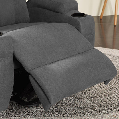 Furniwell Power Lift Fabric Recliner for Elderly with Massage and Heat