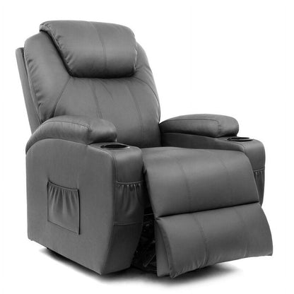 Furniwell Power Lift Recliner Chair for Elderly with Heat, Side Pocket, Living room