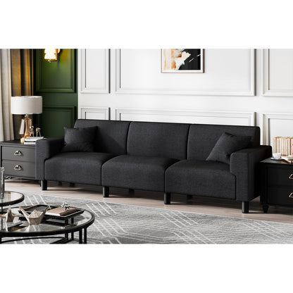 Futzca 94'' Sofa Couch, Modern 3-Seater Sofa with Two Pillows