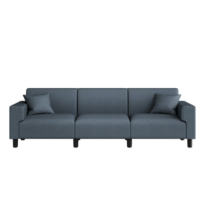 Futzca 94'' Sofa Couch, Modern 3-Seater Sofa with Two Pillows