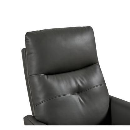 Christopher Knight Home - Alexander Plush Bonded Leather Recliner Chair with Adjustable Headrest and Footrest, 360-Degree Swivel