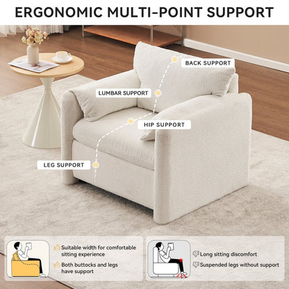 GDFStudio - Chloe Comfy Chenille Sofa Couch - Modern Upholstered Sofa Set