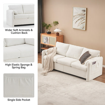 GDFStudio - Chloe Comfy Chenille Sofa Couch - Modern Upholstered Sofa Set