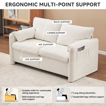 GDFStudio - Chloe Comfy Chenille Sofa Couch - Modern Upholstered Sofa Set