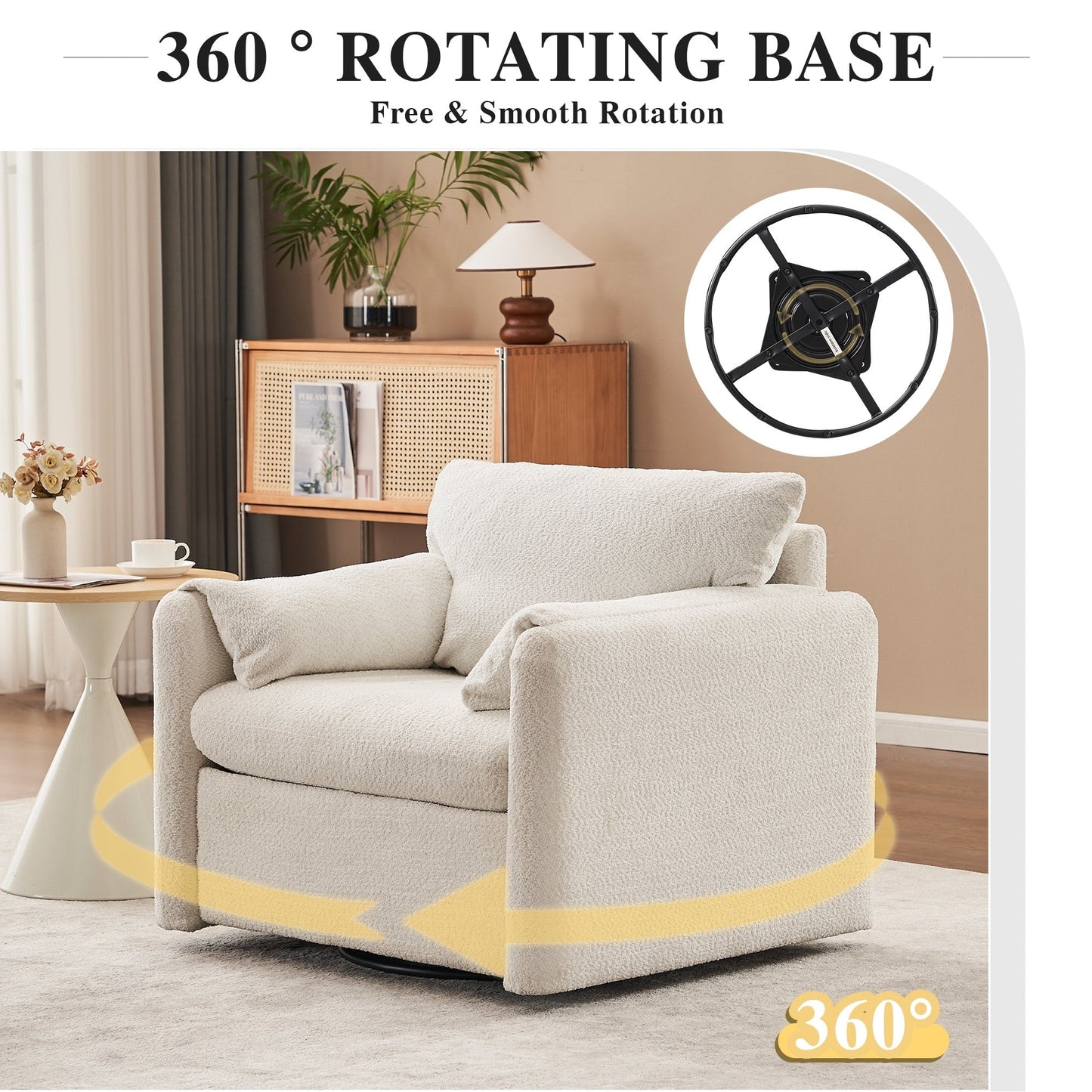 GDFStudio - Chloe Comfy Chenille Sofa Couch - Modern Upholstered Sofa Set