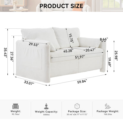 GDFStudio - Chloe Comfy Chenille Sofa Couch - Modern Upholstered Sofa Set